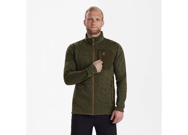 Кофта DeerHunter Sarek Knitted (365 Olive Night melange) Фото 3